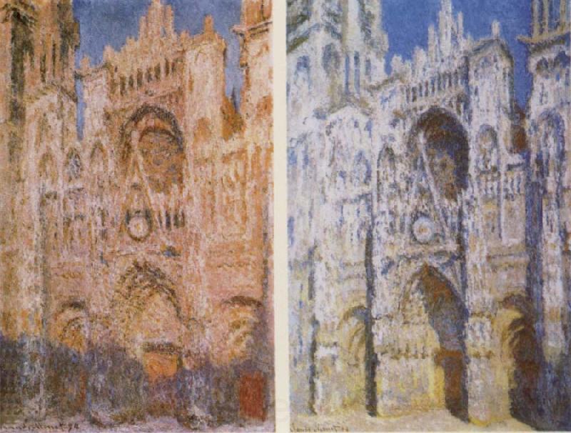 Claude Monet The West Doorway and the Cathedral of Rouen Germany oil painting art